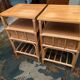 Pair of sofa ends rattan bedside tables