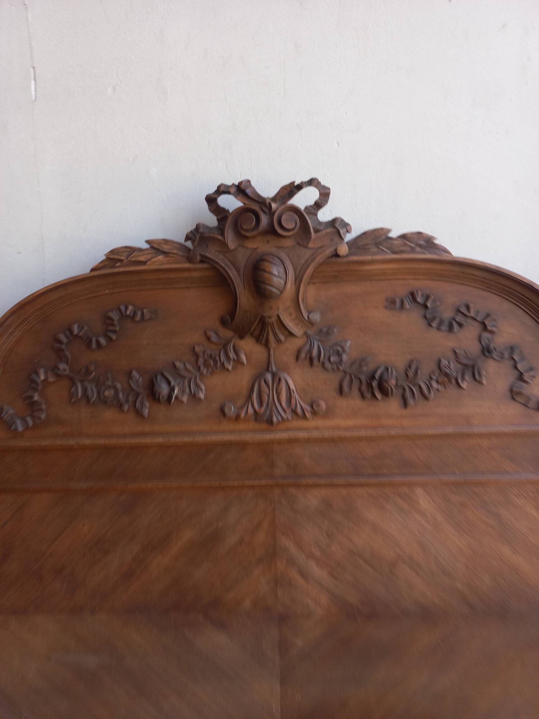 Louis XVI style wooden headboard