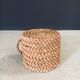 French Mediterranean Low Rope Stool from Audoux Minet, 1940s