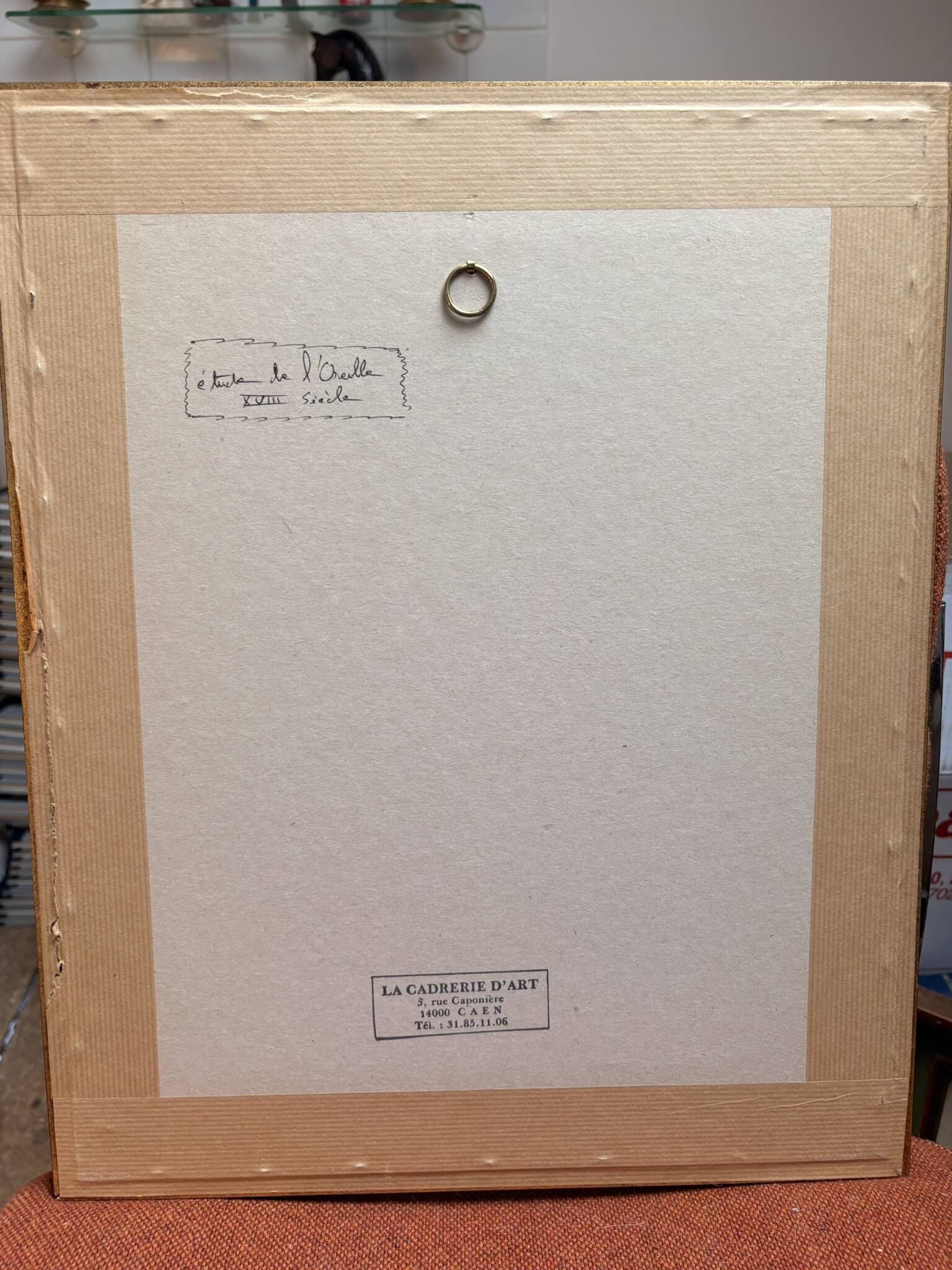 Old Print Engraving 19th Century Study of an Ear After Janinet Le Clerc