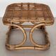 Tabouret design italien en rotin de bambou, 1960s