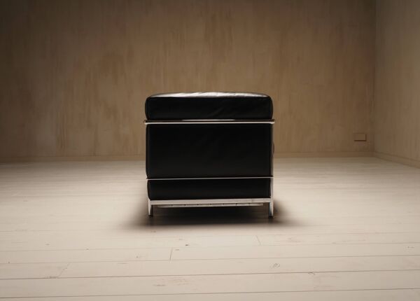 Canapé deux places vintage Cassina LC2 par Charlotte Perriand et Le Corbusier