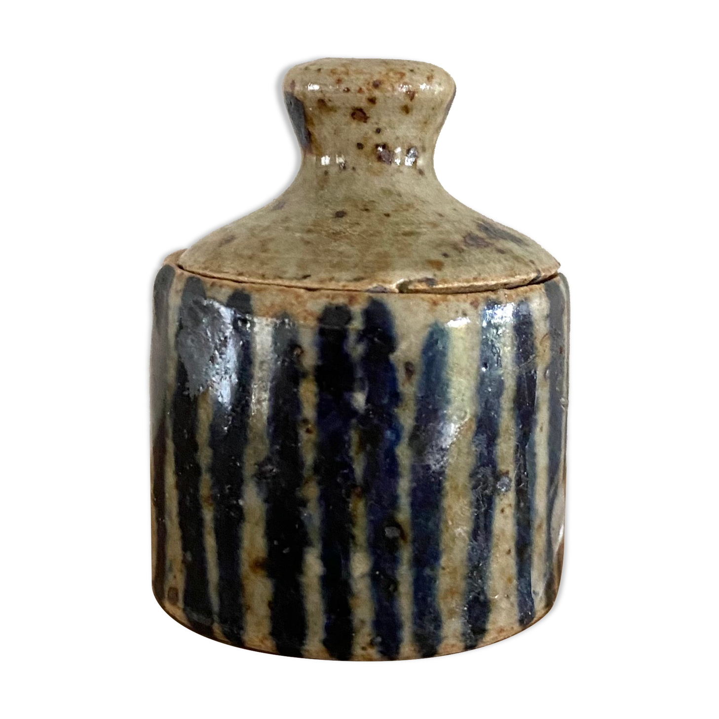 Miniature glazed stoneware box