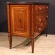 Commode en marqueterie de style Louis XVI italien du 20e siècle