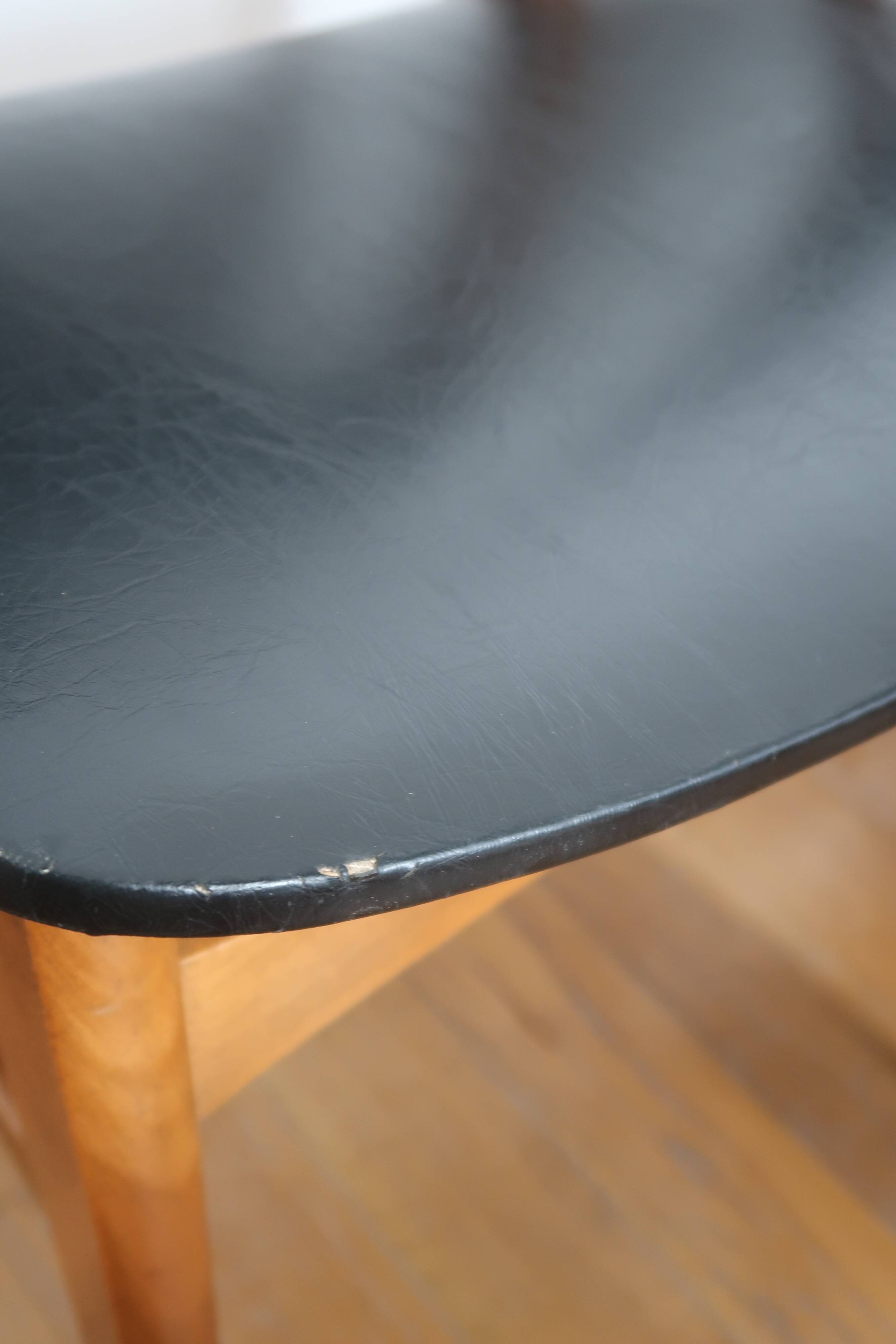 Lot de 6 chaises scandinaves skaï noir