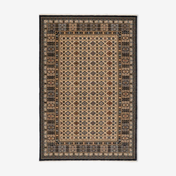 Mina 80X150 cm black Persian carpet