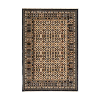 Mina 80X150 cm black Persian carpet