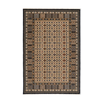 Mina 80X150 cm black Persian carpet