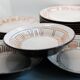 Set of 8 plates, 5 desserts and 3 hollow collection Maille de Niderviller
