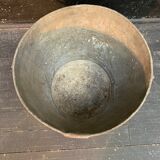Ancient metal garden bucket
