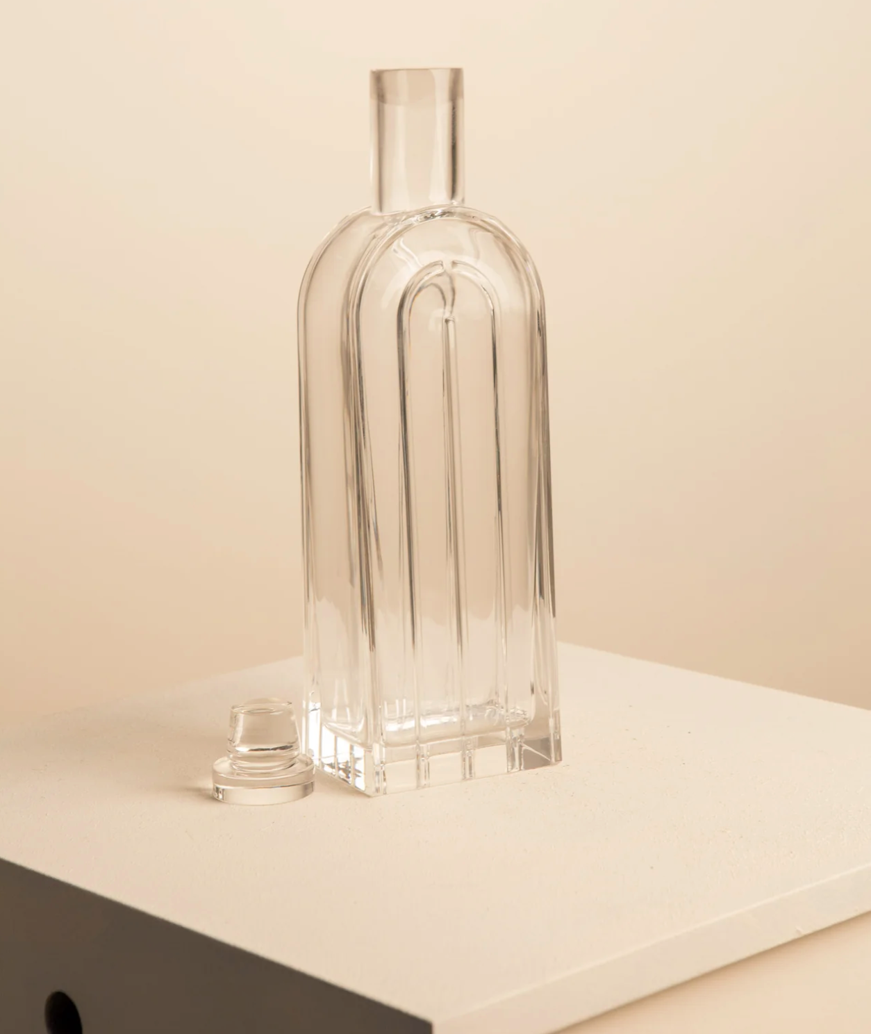 Crystal bottle vase by Laura Griziotti for Arnolfo di Cambio 70's