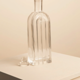 Crystal bottle vase by Laura Griziotti for Arnolfo di Cambio 70's
