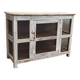 Small old white wooden display case