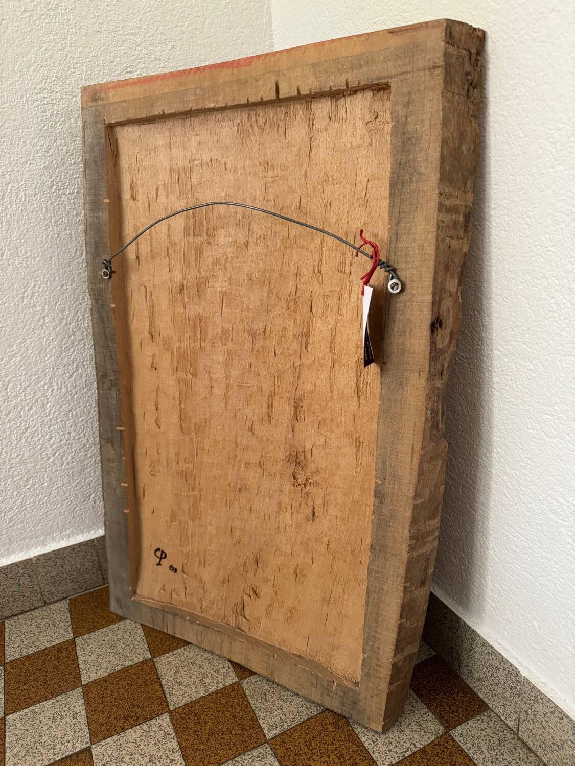 Sculpture bas relief noeud bois