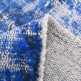 5x8 Faded Blue Handmade Wool Turkish Tapis Rug, 243x148Cm