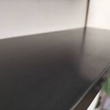 Modular black metal shelf