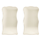 Pair of mirrors in the style of Gio Ponti, brass frame, 1980s.