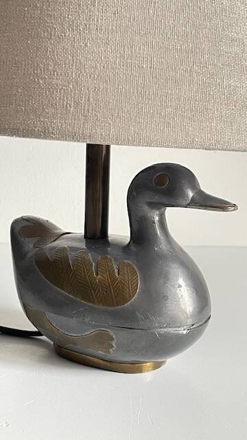 Vintage duck lamp