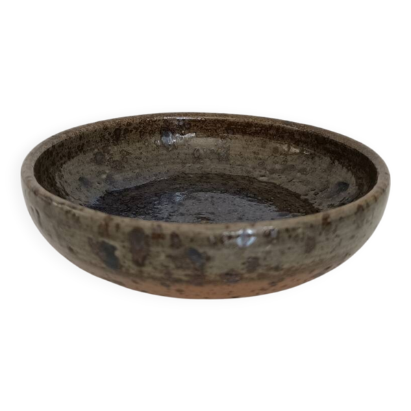 Assiette creuse en grès vintage