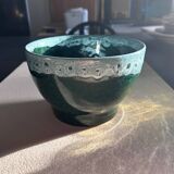 Green flowerpot with foam edging