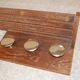 Modernist Art Deco coat racks in limed brown oak