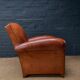 French leather club chair, circa 1930