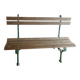Antique cast iron garden bench.