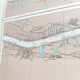 Vintage map Nantes cours de la Loire 1980