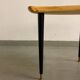 Kidney-Shaped Side Table Produced by Svensk Fur, Sweden, 1970s
