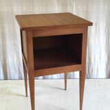Solid wood bedside table - mid-20th century