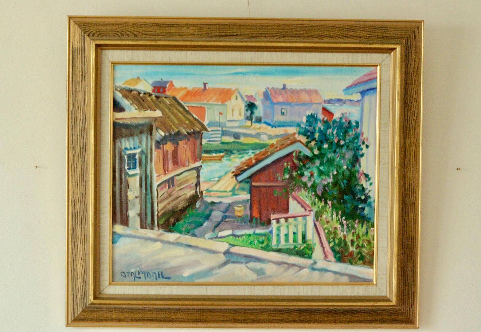 « Scène de village » de Bruno Palmdahl