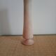 Vase haut en pierre sculptée rose-beige