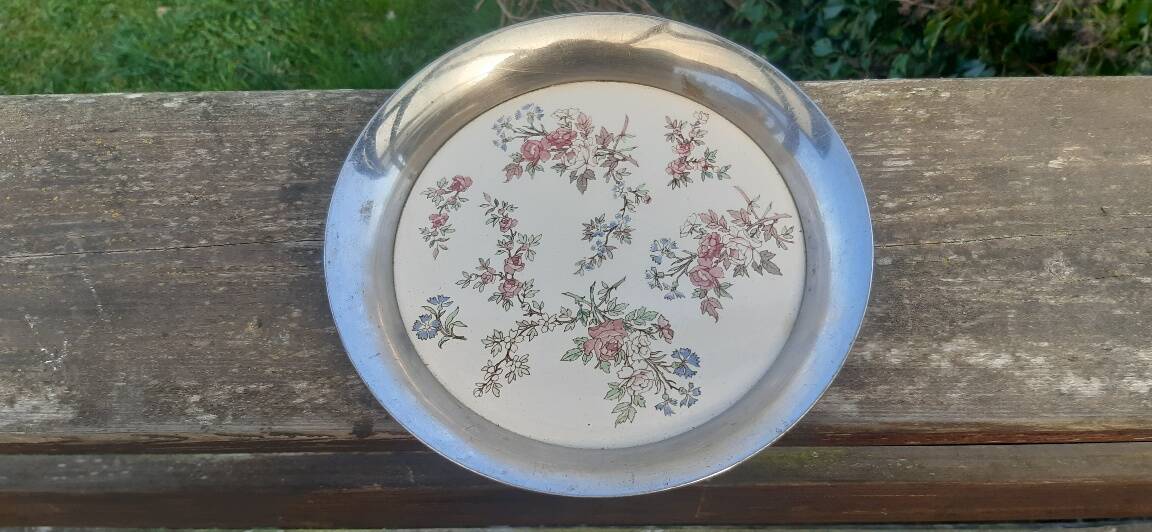 Louis XV Sarreguemines decor tray