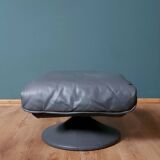 Vintage mid-century Danish leather footstool