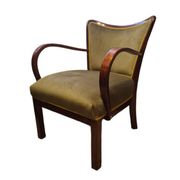 Polish Art Deco beech armchair, 1930s