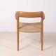 Chaise Niels O. Møller modèle 56 en chêne, Danemark des années 1960