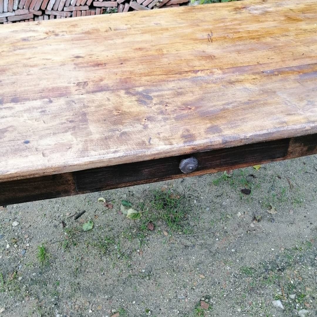 Table de ferme ancienne 132cm
