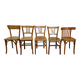 Set of 5 mismatched chairs in Baumann style