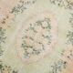 Soft Peach Muted Wool Vintage Rug For Home Decor, 184x292 Cm