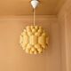 Scandinavian style orange acrylic hanging lamp by Bonita, 1970s