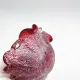 Barovier Toso Murano 1950 Ruby Red Pocket Bowl