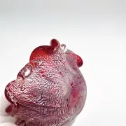 Coupe Vide-Poches Barovier Toso Murano 1950 Rouge Rubis