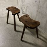 Pair of tripod stools