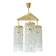 Vintage lustre from Jablonecké Sklárny in crystal and brass – Czechoslovakia