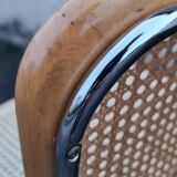 Talin chrome and cane chair