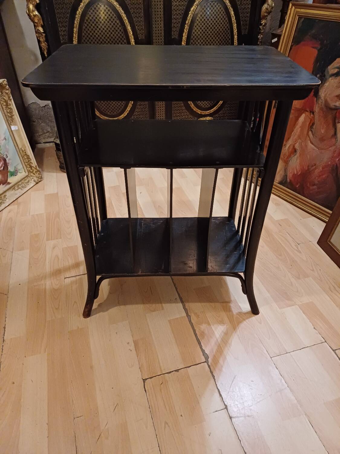 J.&J. Kohn - Koloman Moser - Table - No. 1074 - Beech - Matte Black. 1905