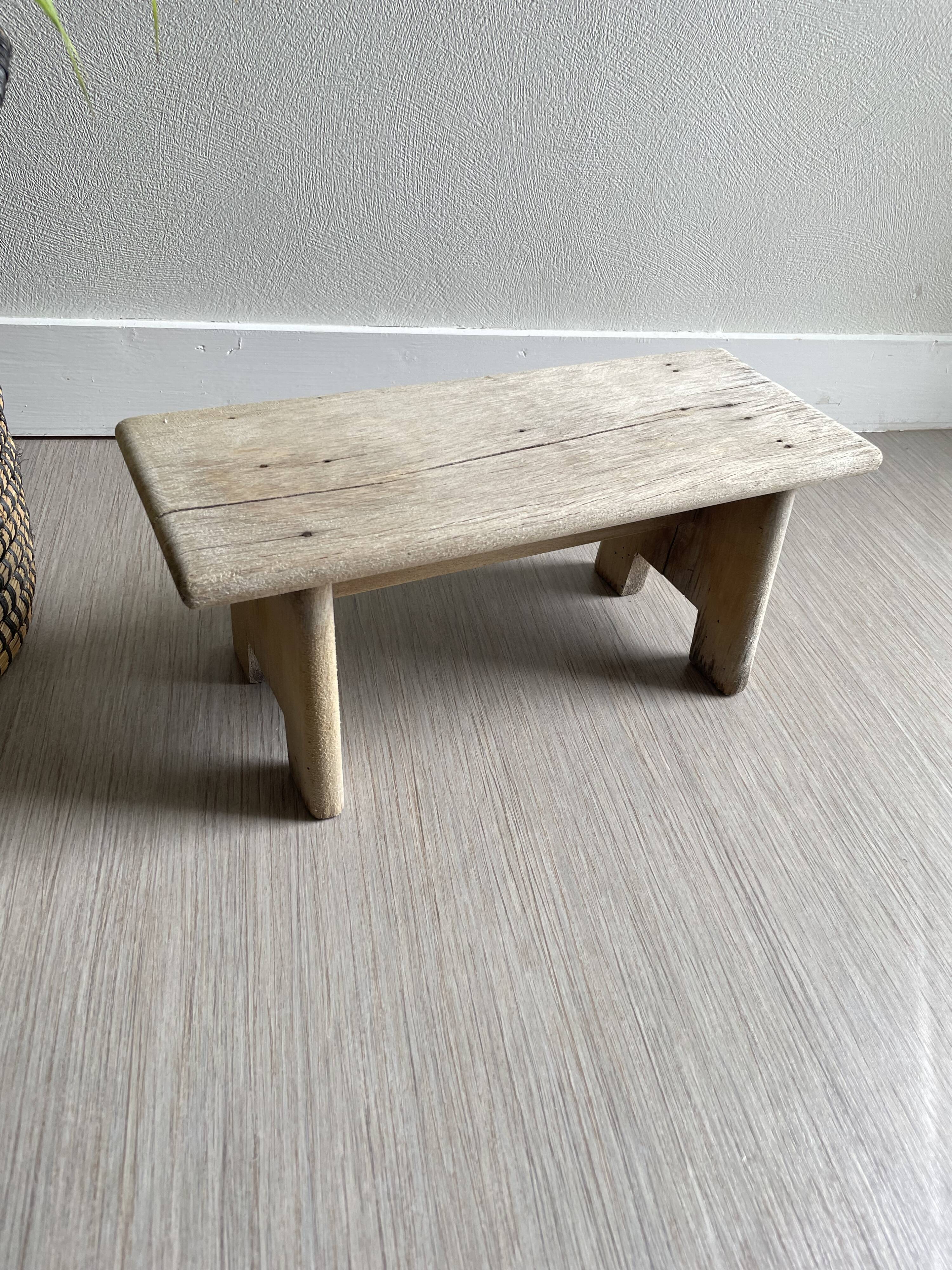 Tabouret banc bois