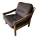 Vintage brutalist armchair circa 1980