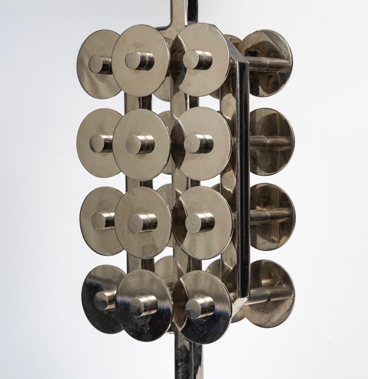 1970s vintage chrome table lamp