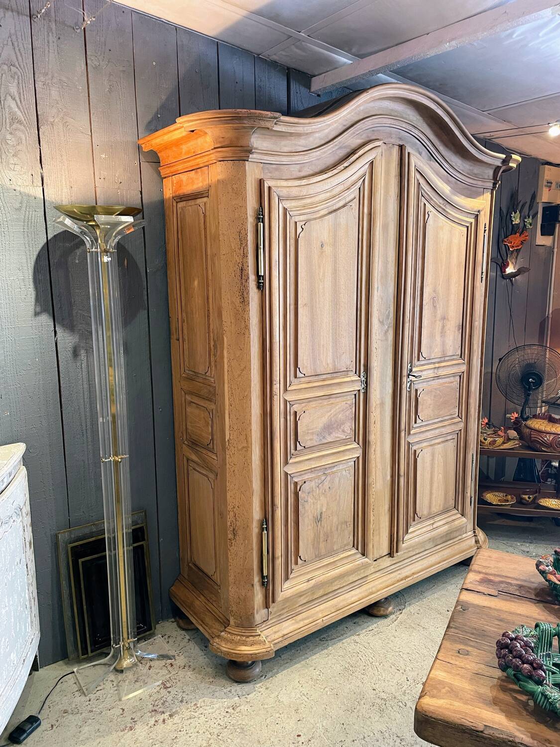 18th century walnut wardrobe